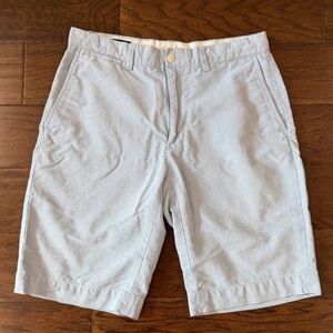 Polo Ralph Lauren Mens Shorts Flat Front Chino 31x10 Light Blue 100% Cotton